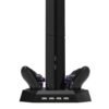 Soporte Base Carga 4 Controles Doble Ventilador Led 4 Usb 3.0 Ps4 10 En 1