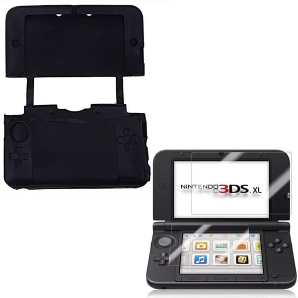 Funda Protector Silicona Para Nintendo 3ds Xl Negra