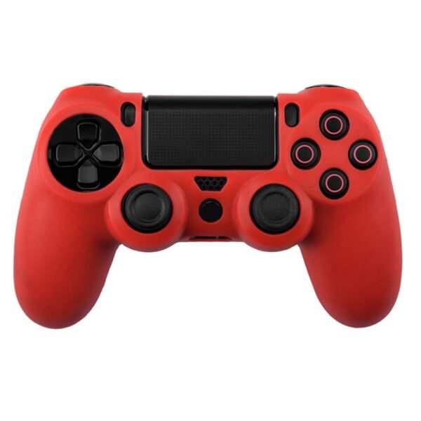 Funda Protector de Silicona Para Joystick Ps4 Rojo