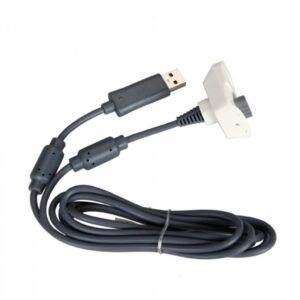 Cable Carga de Bateria Joystick Con Led Indicador Para Xbox 360 Blanco