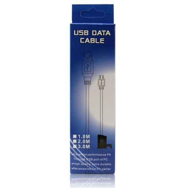 Cable Micro Usb 3 Metros Carga Joystick Para Ps4 Celulares Tablet