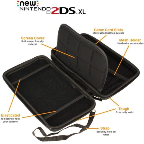 Estuche Protector Rigido Para Nintendo New 2ds Xl Rojo