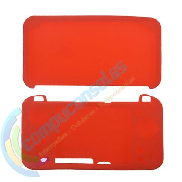 Funda Protector Silicona Para Nintendo New 2ds Xl Rojo