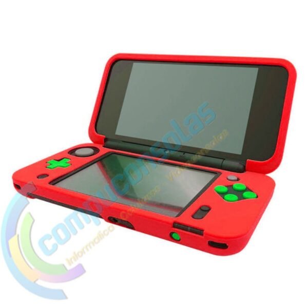 Funda Protector Silicona Para Nintendo New 2ds Xl Rojo