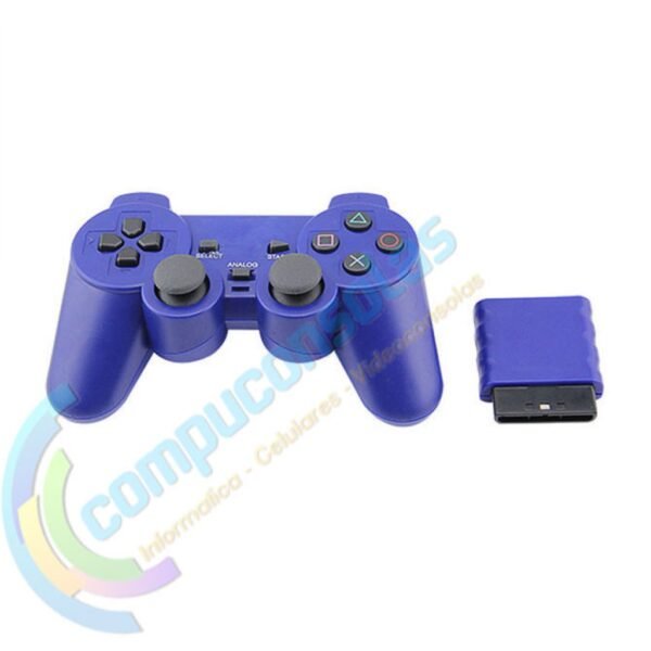 Joystick Inalambrico Para Ps2 Azul