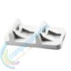 Base Carga Horizontal Doble Joystick Control Mando Para Ps4 Blanca