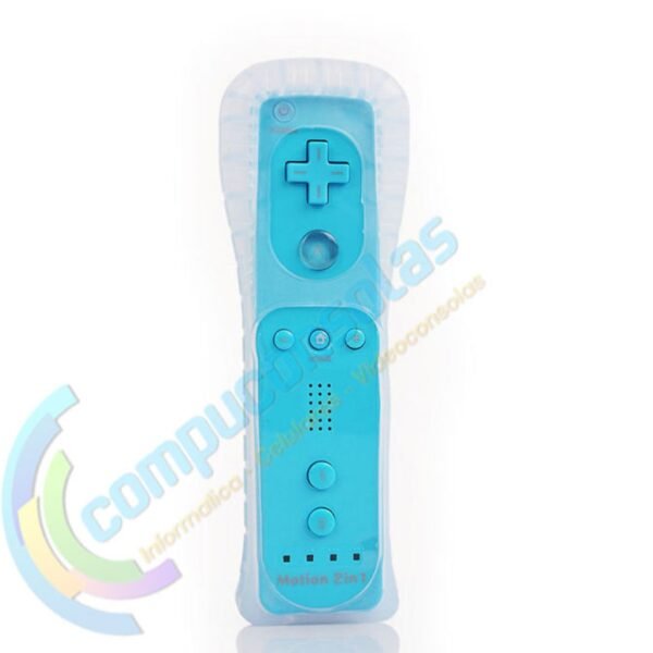Joystick Compatible Wiimote Con Motion Plus + Nunchuk Celeste