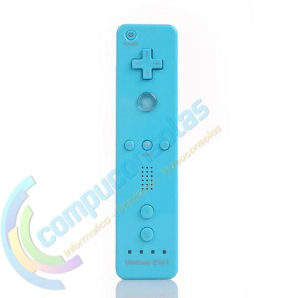 Joystick Compatible Wiimote Con Motion Plus + Nunchuk Celeste