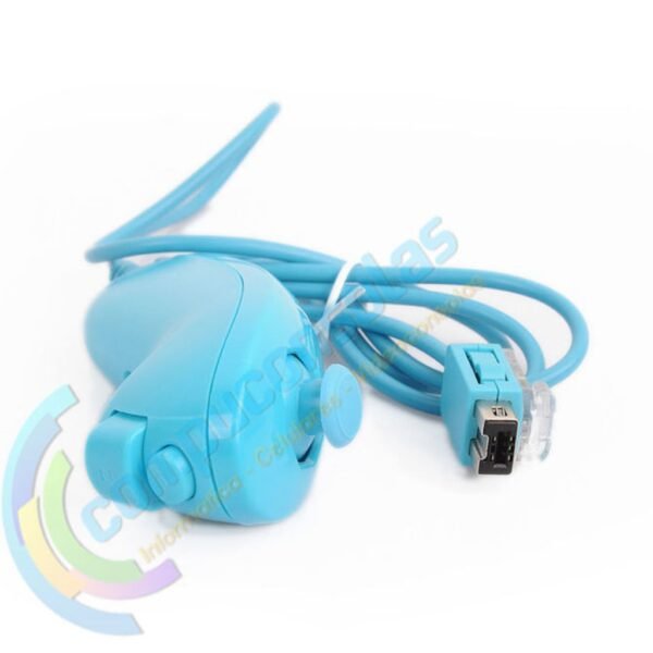 Joystick Compatible Wiimote Con Motion Plus + Nunchuk Celeste