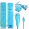 Joystick Compatible Wiimote Con Motion Plus + Nunchuk Celeste