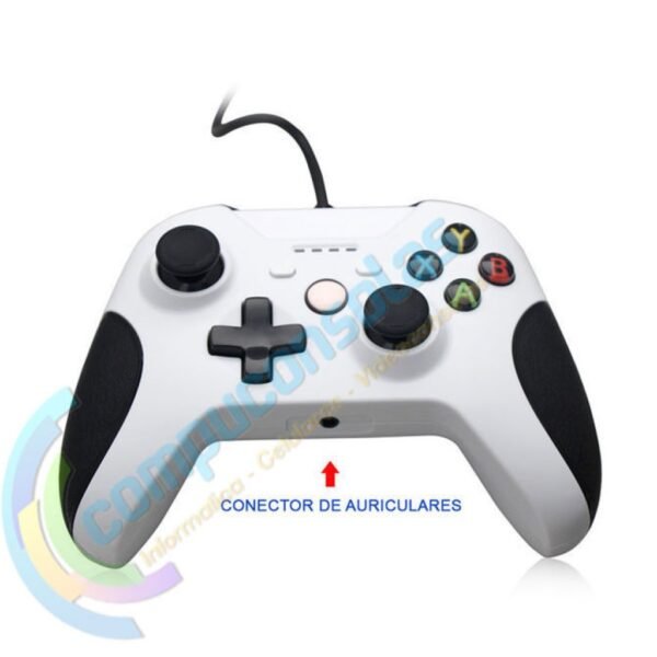 Joystick Cableado Para Xbox One Xbox Serie S / X y Pc Blanco