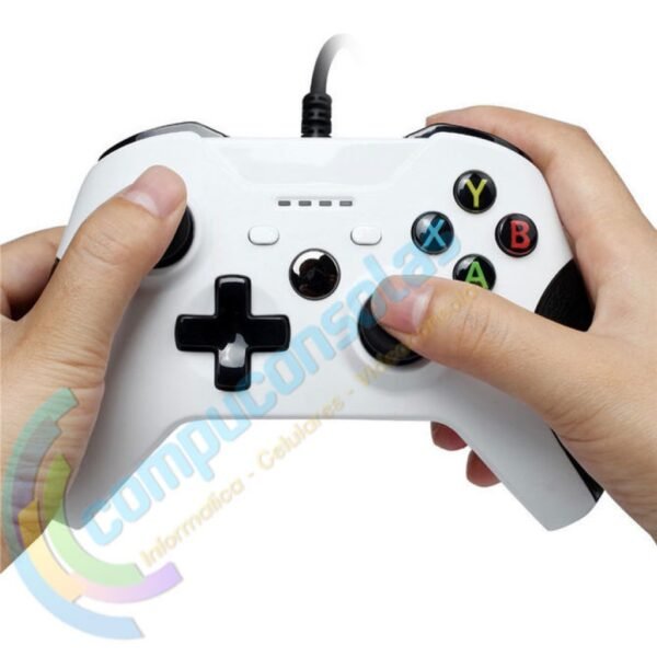 Joystick Cableado Para Xbox One Xbox Serie S / X y Pc Blanco