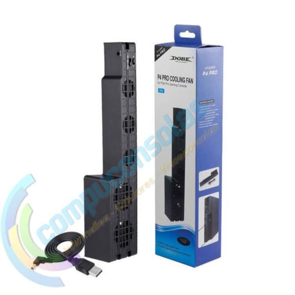 Ventilador Externo de 5 Fan Automatico y Control Velocidad para Ps4 Pro