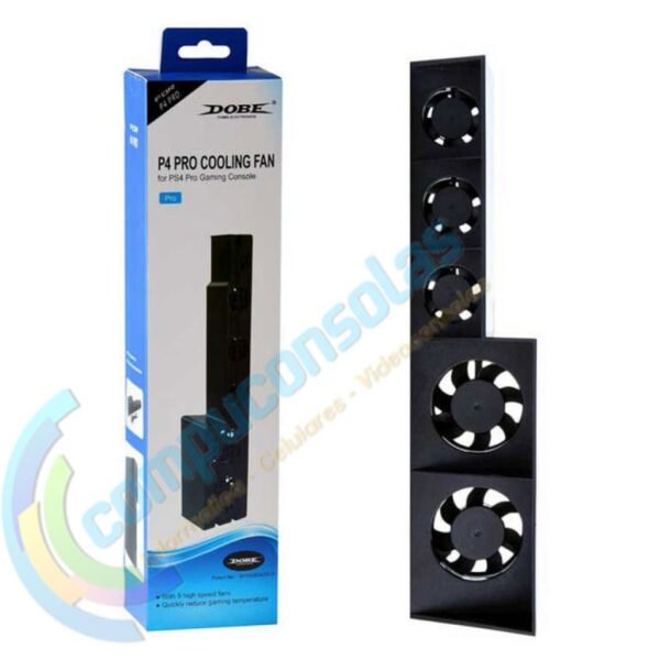 Ventilador Externo de 5 Fan Automatico y Control Velocidad para Ps4 Pro