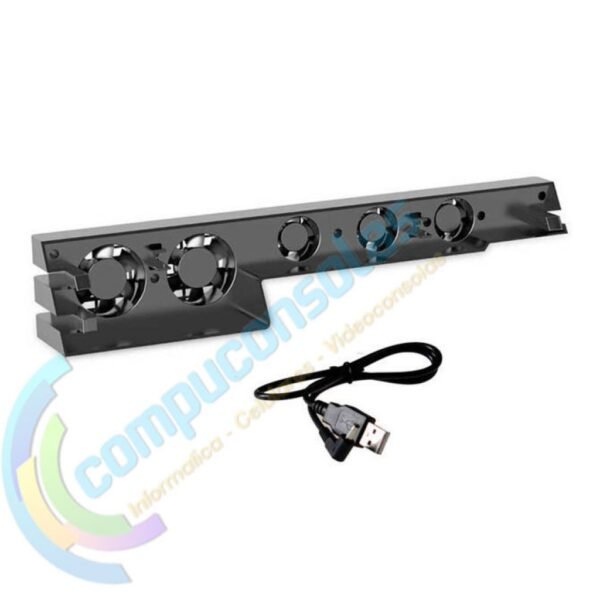 Ventilador Externo de 5 Fan Automatico y Control Velocidad para Ps4 Pro