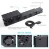 Ventilador Externo de 5 Fan Automatico y Control Velocidad para Ps4 Pro