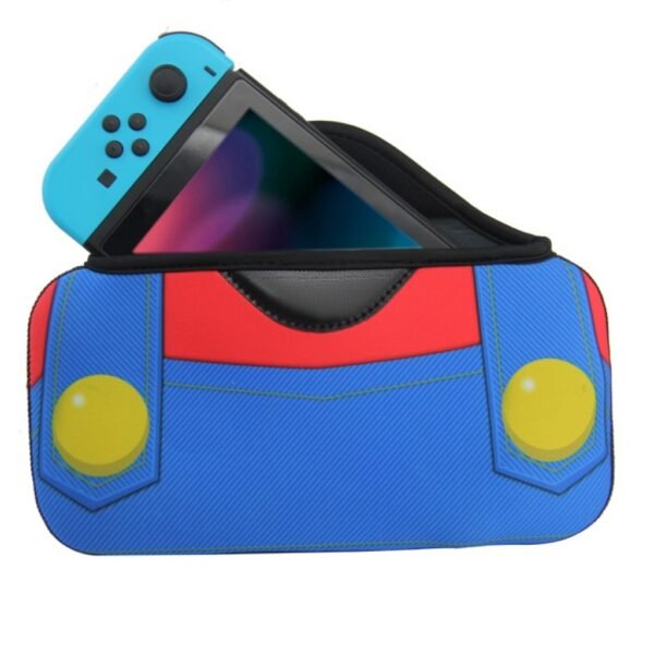 Funda de transporte acolchada para Nintendo Switch azul y rojo