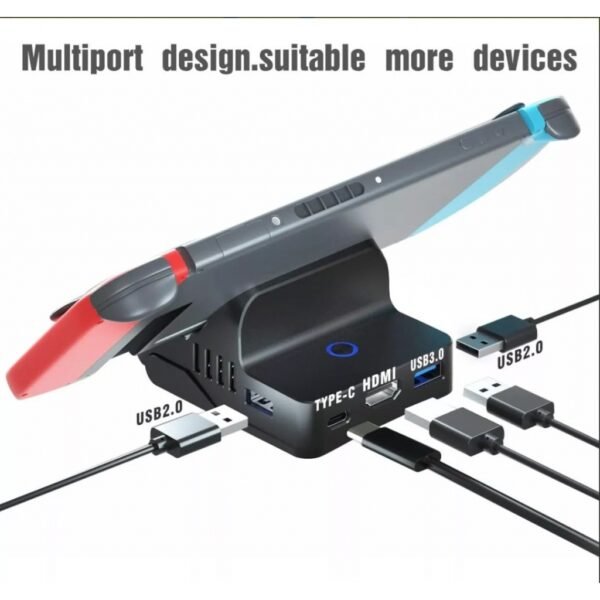 Base Dock Carga y Salida TV Hdmi Para Nintendo Switch
