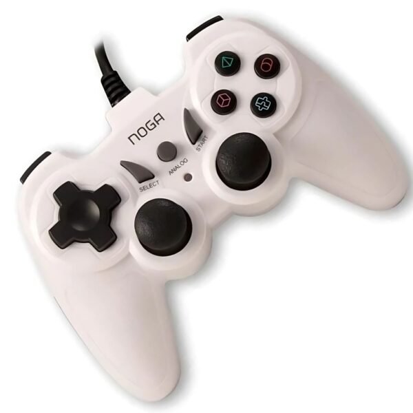 Joystick USB PC Notebook Cableado Blanco Noga