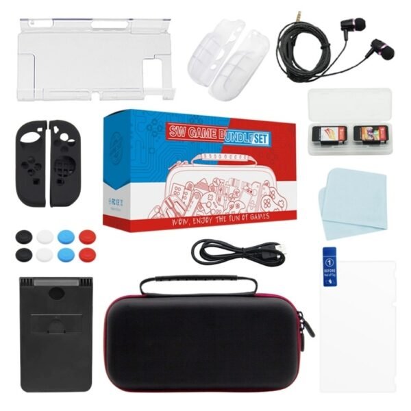 Set Accesorios 17 En 1 De Proteccion Para Nintendo Switch