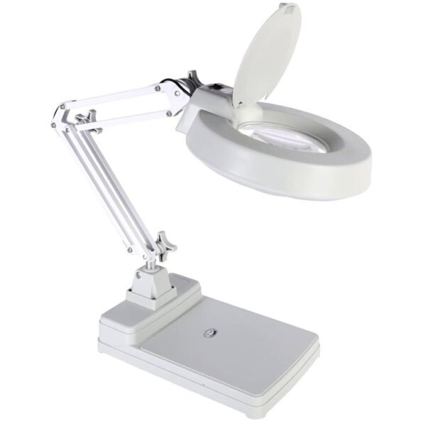 Lampara Luz Led Con Brazo Articulado y Lupa 10X LT-86C