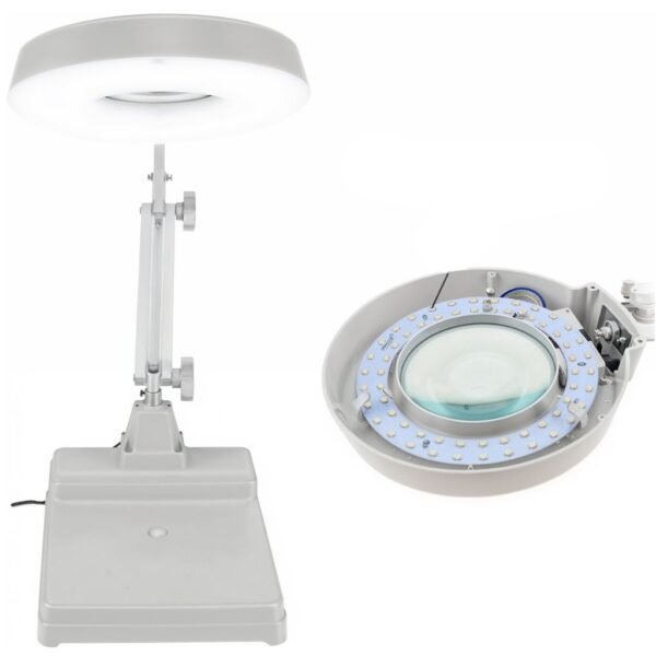 Lampara Luz Led Con Brazo Articulado y Lupa 10X LT-86C