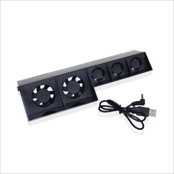 Ventilador Externo de 5 Fan Automatico y Control Velocidad Compatible para Ps4 Fat