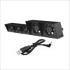 Ventilador Externo de 5 Fan Automatico y Control Velocidad Compatible para Ps4 Fat